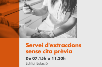 Nou servei d’extraccions sense cita prèvia per adults a Àptima Centre Clínic Terrassa