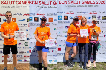 Los profesionales de Àptima Centre Clínic hacen podio en tres competiciones de los BCN Salut Games